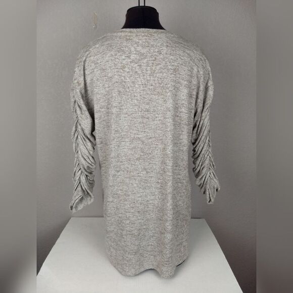 Zara Ruched Sleeves Tunic/Sweater Dress S - Picture 2 of 10